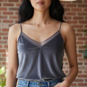 Free People Velvet V-Neck Tank